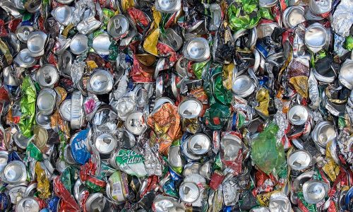 Crushed Aluminum Cans